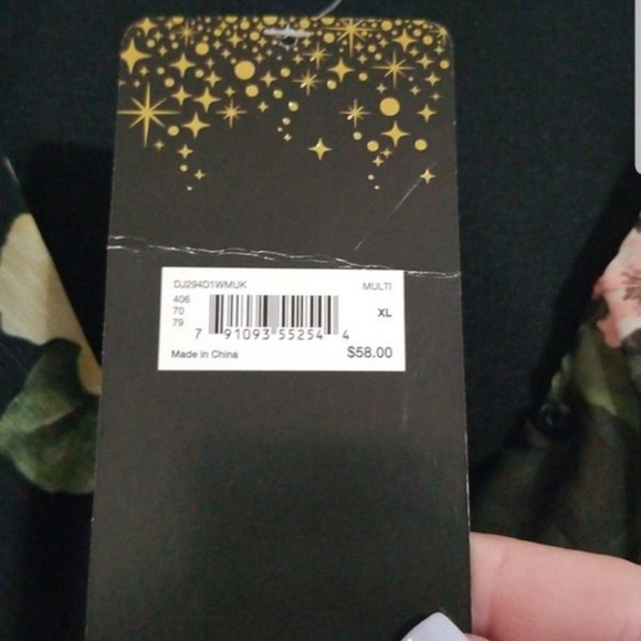 Black floral dress - Picture 3 of 5